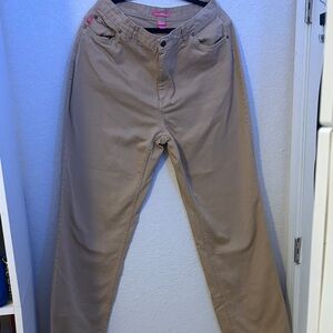 Woman Within Tan Chinos